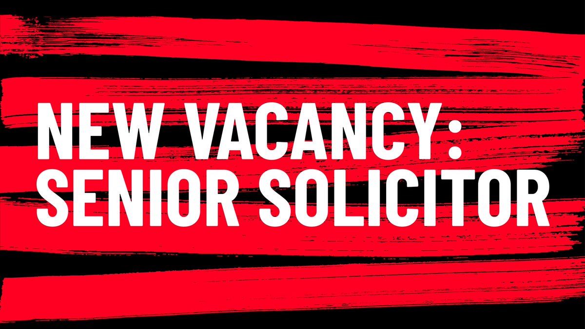 New vacancy: Senior Solicitor. We're looking for an experienced solicitor to be responsible for a small legal services team, providing specialist legal advice on all areas of housing law. Find out more and apply by 10am on Monday 27 May: bit.ly/3UwNJ63