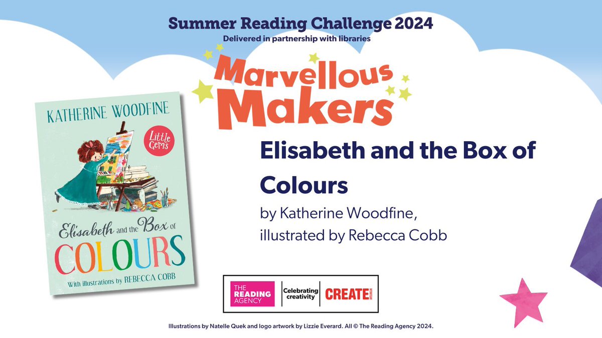 Rebecca Cobb (@rebecca_cobb) on Twitter photo So happy that ELISABETH by <a href="/followtheyellow/">Katherine Woodfine (updates)</a> <a href="/BarringtonStoke/">Barrington Stoke</a> & me is on this year's #SummerReadingChallenge book list! This summer, @readingagency will be teaming up with @createcharity to spark children’s imagination through books! #MarvellousMakers bit.ly/marvellous-mak… So happy that ELISABETH by <a href="/followtheyellow/">Katherine Woodfine (updates)</a> <a href="/BarringtonStoke/">Barrington Stoke</a> & me is on this year's #SummerReadingChallenge book list! This summer, @readingagency will be teaming up with @createcharity to spark children’s imagination through books! #MarvellousMakers bit.ly/marvellous-mak…