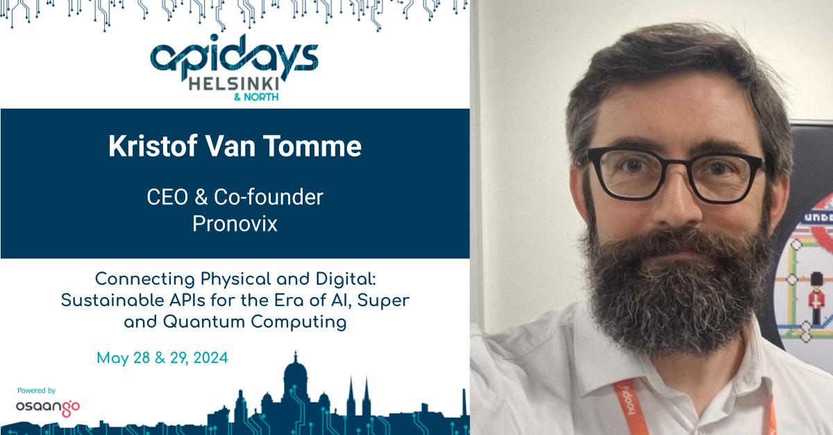 APIdaysGlobal's tweet image. Welcome @kvantomme Kristof Van Tomme, CEO &amp;amp; Co-founder of Pronovix, to apidays Helsinki &amp;amp; North 2024!   Join us apidays.global/helsinki_and_n… as Kristof explains why treating your Dev Portal as a product is key to API success! #apidays #devportal #apiproducts