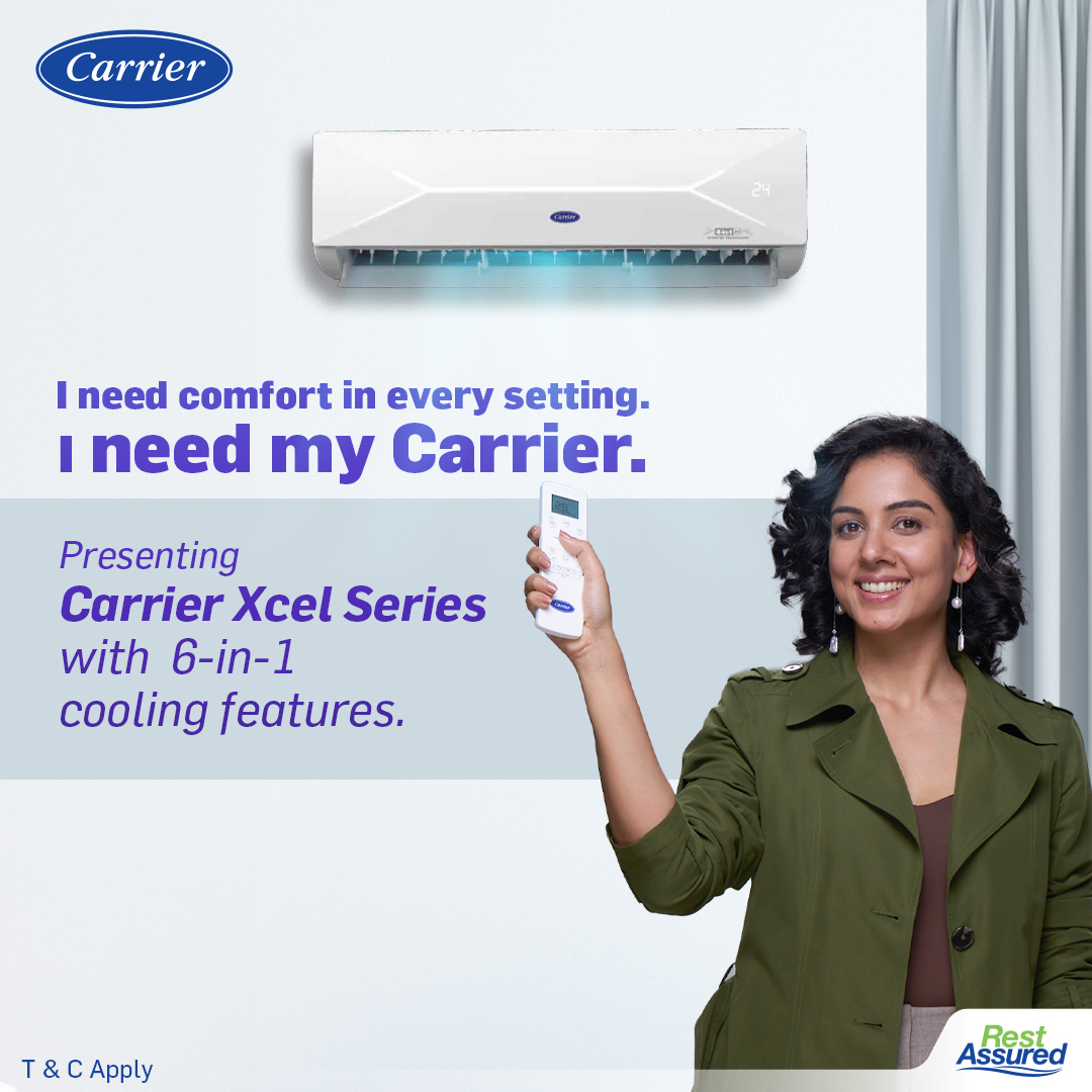 Need comfort in every setting, every occasion & every mood? Presenting Carrier Xcel Series with 6-in-1 cooling features that bring the coolest comfort you need this summer. Explore Carrier Xcel Series today! #CarrierMidea #CarrierComfort #FatherOfCool #RestAssured #Comfort #Ac