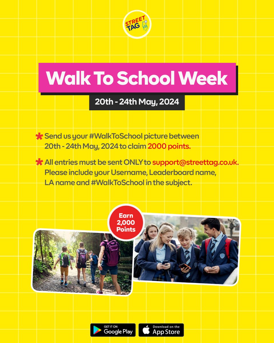 🚶‍♂️🎒 Calling all school children! Gear up for Walk to School Week! @letstalkcentral @letsmovelincs @Royal_Greenwich @activecumbria @lbbdcouncil @wiltscouncil @lambethcouncil @harrowcouncil @ActiveLincs @BeActiveBeds @bedsschoolgames @StTagBedford