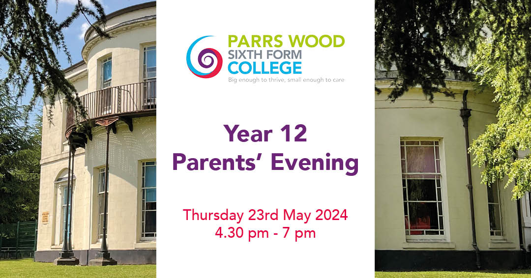 Year 12 Parents' Evening is on Thursday 23rd May 4.30pm - 7pm. Parents’ Evening will be face-to-face appointments in the school sports hall. For more information, please visit the website bit.ly/pw-p-eve