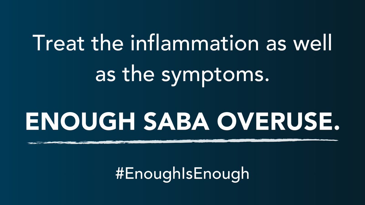 When it comes to asthma management treat the inflammation as well as the symptoms. Enough SABA overuse. Our #AsthmaMyths animation addresses blue inhaler overuse ⏯️ ow.ly/Z19k50RygBW Browse all asthma management resources 🔎 ow.ly/eCjF50RygBX #EnoughIsEnough