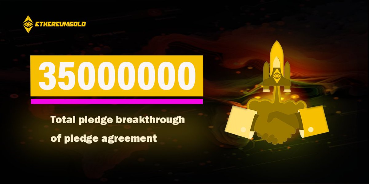 🎉 Exciting news! Congratulations to ETHG Staking Protocol for surpassing 35 million in total staked value! 🚀🌟 Keep soaring higher! #ETHG #StakingProtocol #MilestoneReached @EthereumGold_