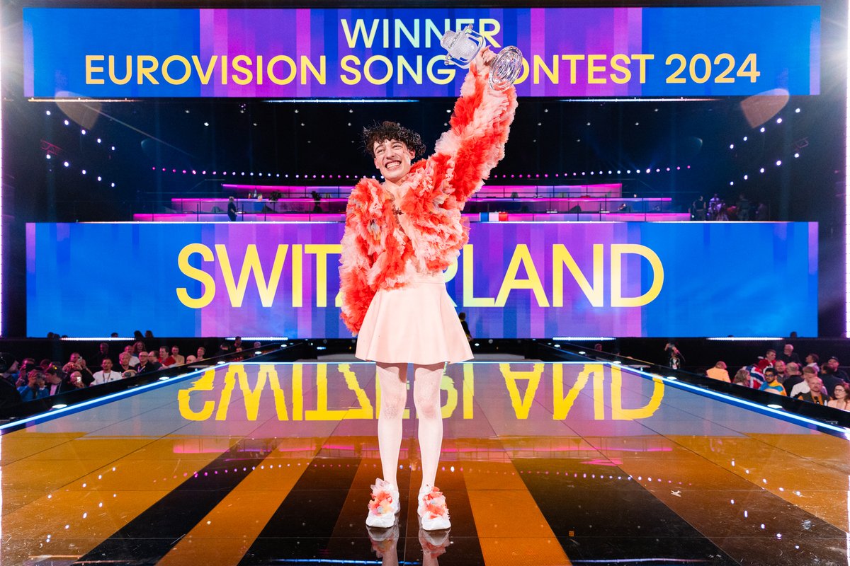 Following  Nemo's victory at the 2024 #Eurovision Song Contest on Saturday night in  Malmö, Switzerland will host the event in May 2025.

#Palexpo,  in collaboration with the #Geneva authorities, is working to host the  event in Geneva in 2025, which will be organised by the SSR.