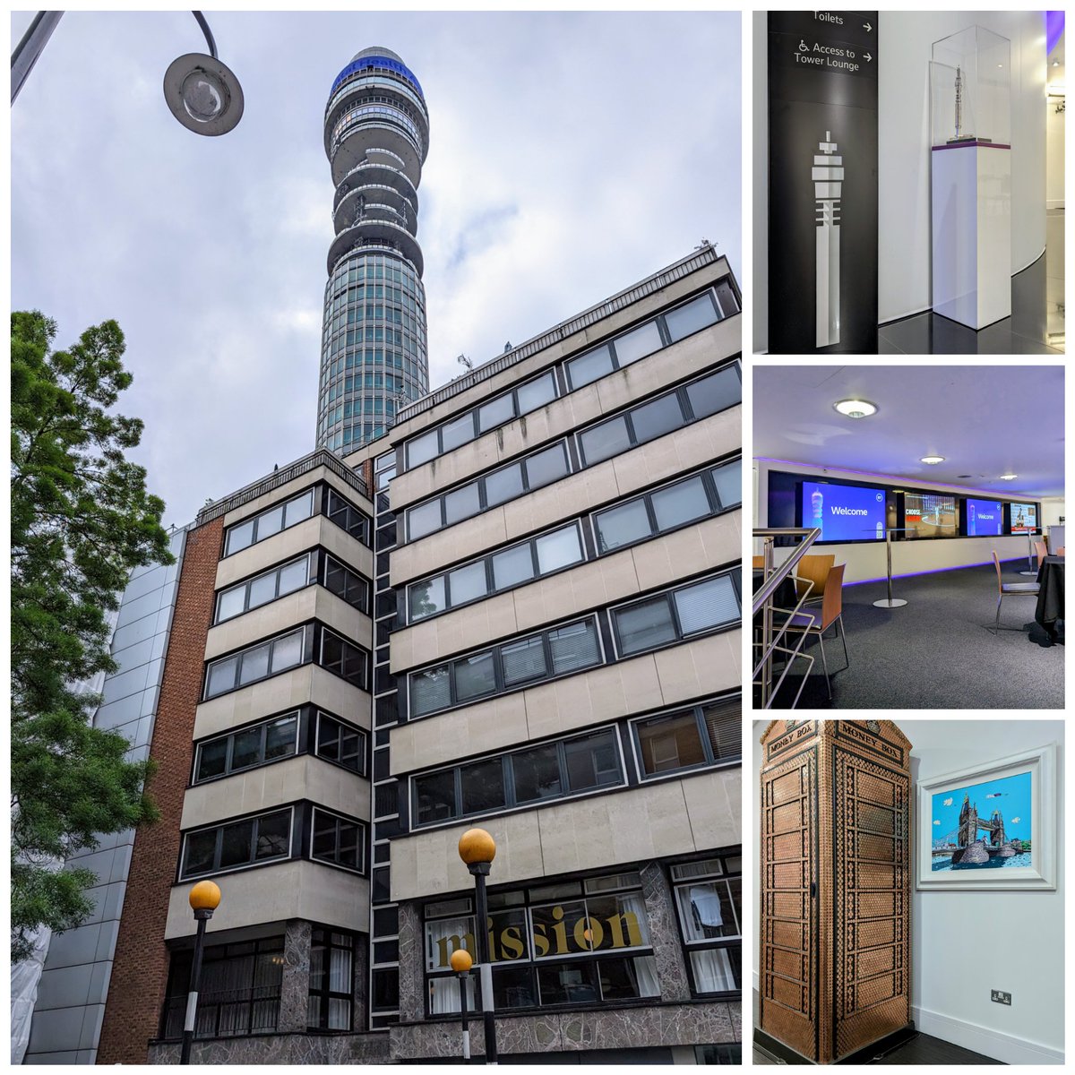 Today's office is @bttowerlondon - I'll be talking about the past, present, and future of telecommunications... #digital #5G #FTTP #satellitecommunications