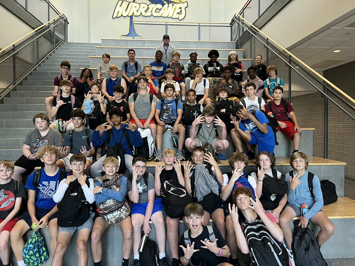 The #boysoffall are getting after it this spring! The Hurricane Surge is coming 
#honored #BlessedAndGrateful 
<a href="/OfficialWrenFB/">Wren Hurricane Football</a> <a href="/WrenMiddle/">Wren Middle School</a> 
<a href="/MrCoachFrate/">Anthony Frate</a>