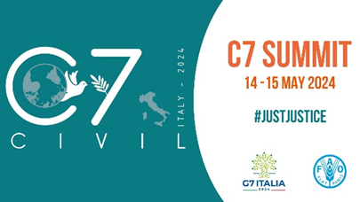 The #Civil7 (C7) Summit is where international #CivilSociety makes its voice heard at the #G7. Over 700 organizations from 70 countries unite for #JustJustice to tackle pressing global issues. Join the conversation shaping global policy on 14-15 May: civil7.org