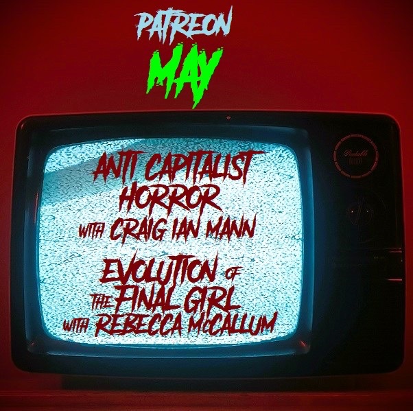 Coming this month to Patreon, @craigimann talks about Anti-Capitalist Horror and @PendlePumpkin examines the Evolution of the Final Girl. To hear these and other exclusive bonus episodes sign up for just $5pm 👇 patreon.com/movingpictures…