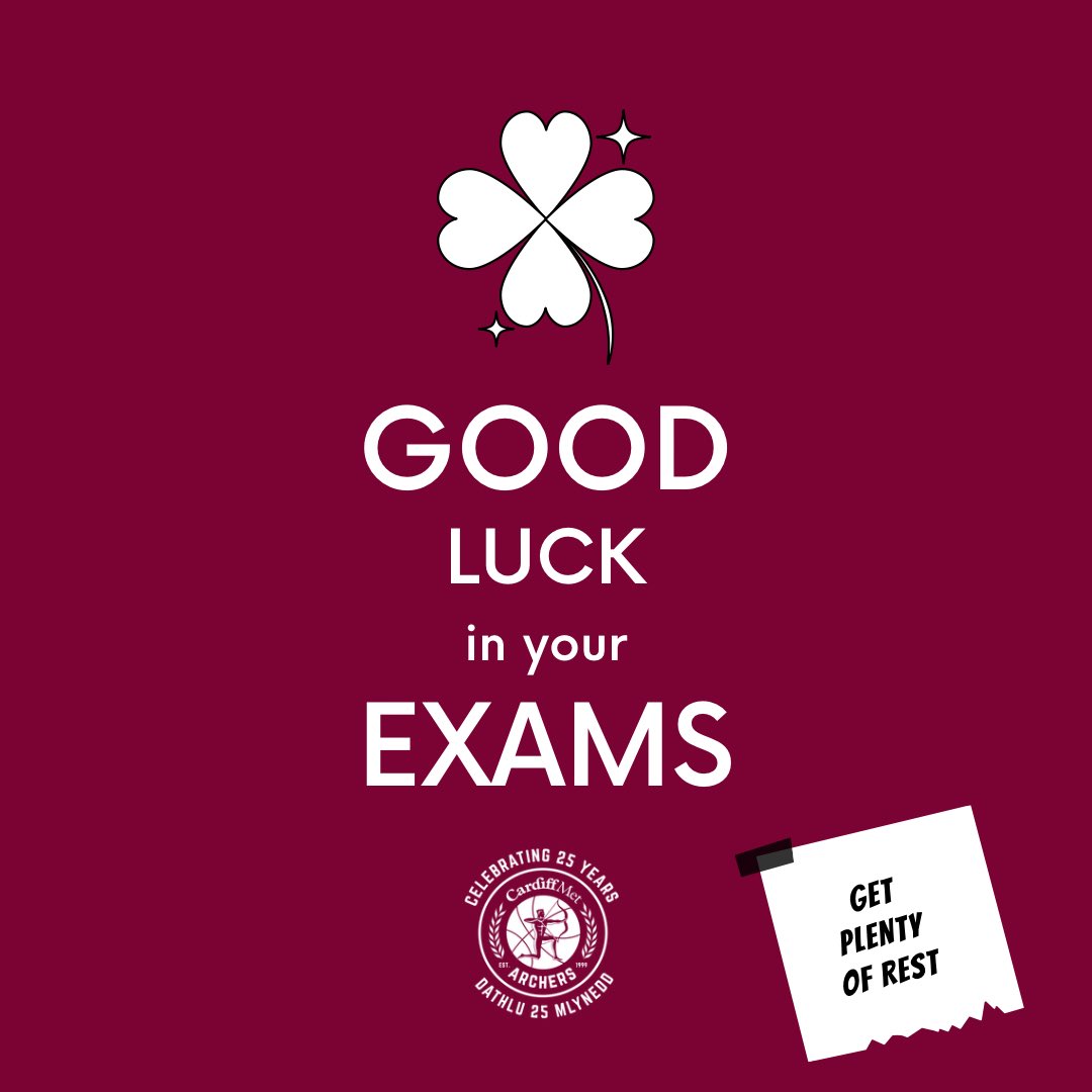 Pob Lwc to everyone taking their exams! Sending everyone positive vibes! 🏹 #ArcherFamily25