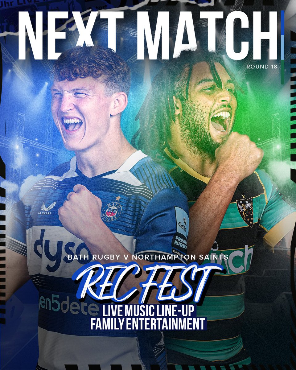 𝗡𝗲𝘅𝘁 𝗠𝗮𝘁𝗰𝗵: A top of the table clash at The Rec 🔥 

After 17 games, it all comes down to this Saturday, as the Blue Black and White battle for a place in the play-offs!

Secure your tickets to Rec Fest and watch the action live 🎟️👉ow.ly/GjUT50REbt5