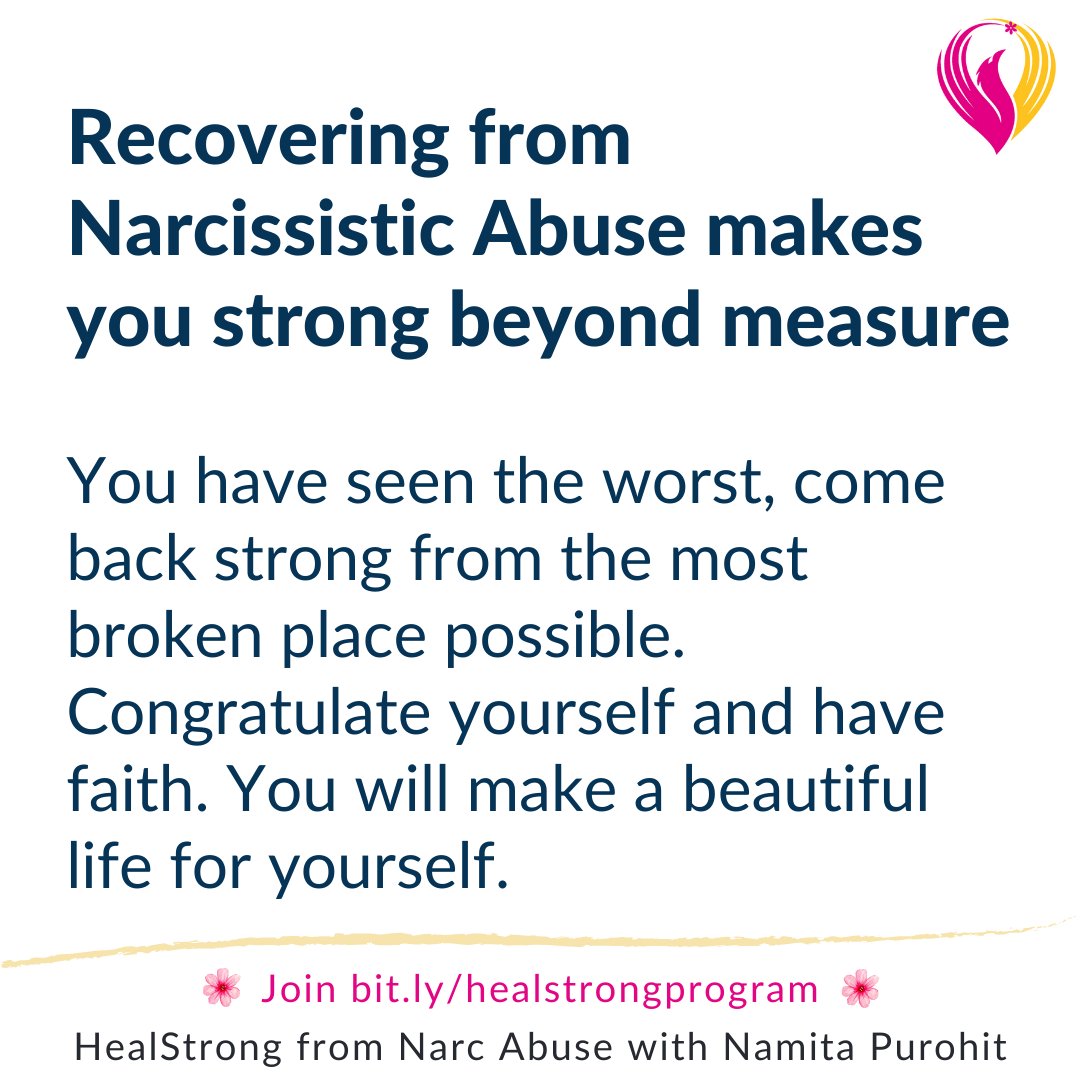 You are a massive person who is strong beyond measure! 
Acknowledge your power & the grace you have received in your life.
Congratulate yourself.
You have the power to make a beautiful life for yourself.
.
.

 #narcissist #narcissisticabuse #toxicabuse #empath #emotionalabuse