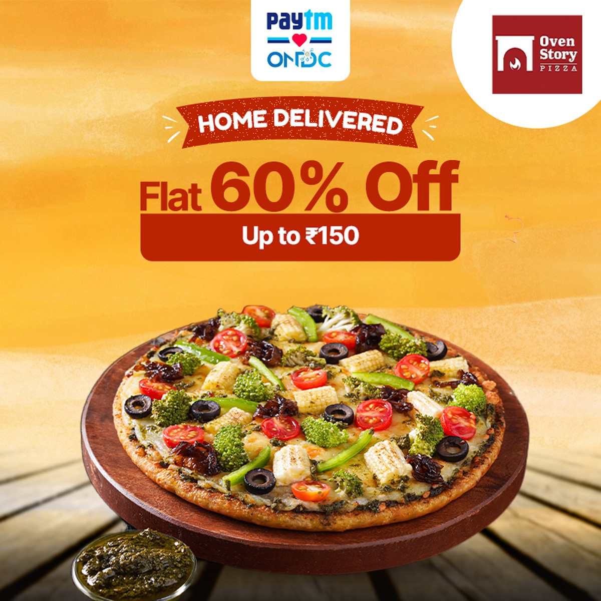 Paytm❤️ONDC (@paytmseondc) on Twitter photo Craving something delicious? 🍕
<a href="/Oven_Story/">Oven Story - The Standout Pizza</a> got you covered! 🚀Enjoy a piping hot pizza delivered right to your doorstep with a tempting 60% off, up to Rs 150! Explore now: m.paytm.me/FOvenstory
#PaytmSeONDC #ONDCNetwork <a href="/ONDC_Official/">ONDC India</a> Craving something delicious? 🍕
<a href="/Oven_Story/">Oven Story - The Standout Pizza</a> got you covered! 🚀Enjoy a piping hot pizza delivered right to your doorstep with a tempting 60% off, up to Rs 150! Explore now: m.paytm.me/FOvenstory
#PaytmSeONDC #ONDCNetwork <a href="/ONDC_Official/">ONDC India</a>