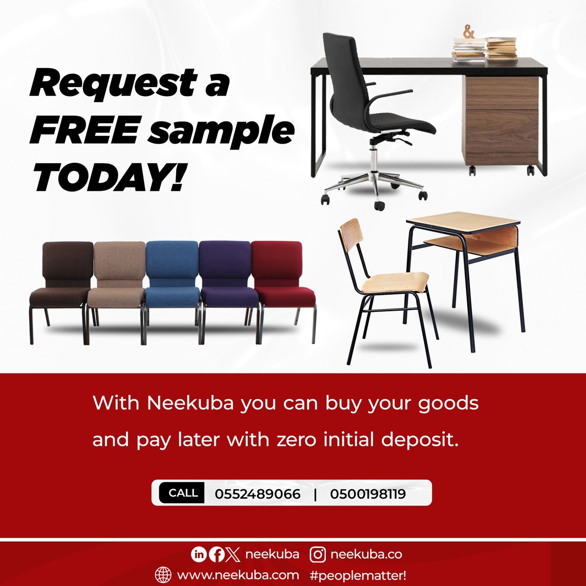 Request a FREE sample TODAY!

With Neekuba you can buy your goods and pay later with zero initial deposit.

Leave a comment if interested.

#neekuba #peoplematter #freesample #zerodeposit