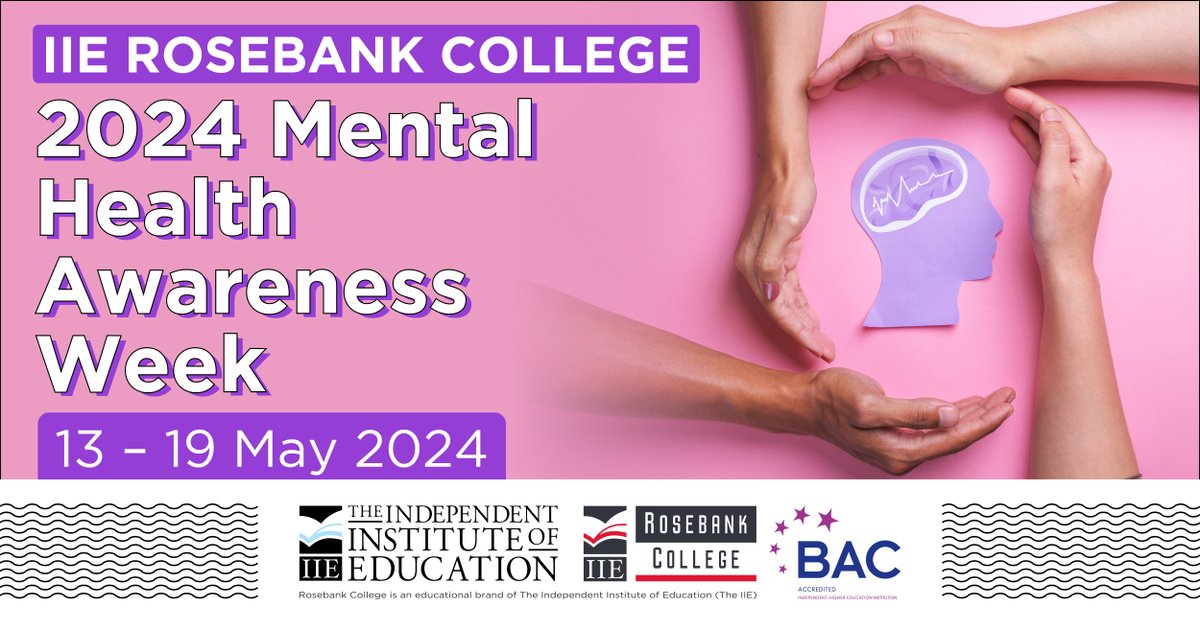 Your well-being is a priority to us. All IIE Rosebank College registered students can access wellness services via the IIE RC Assist link: bit.ly/3MCD6gp. #iierosebankcollege #mentalhealth #mentalhealthawarenessweek #studentwellness