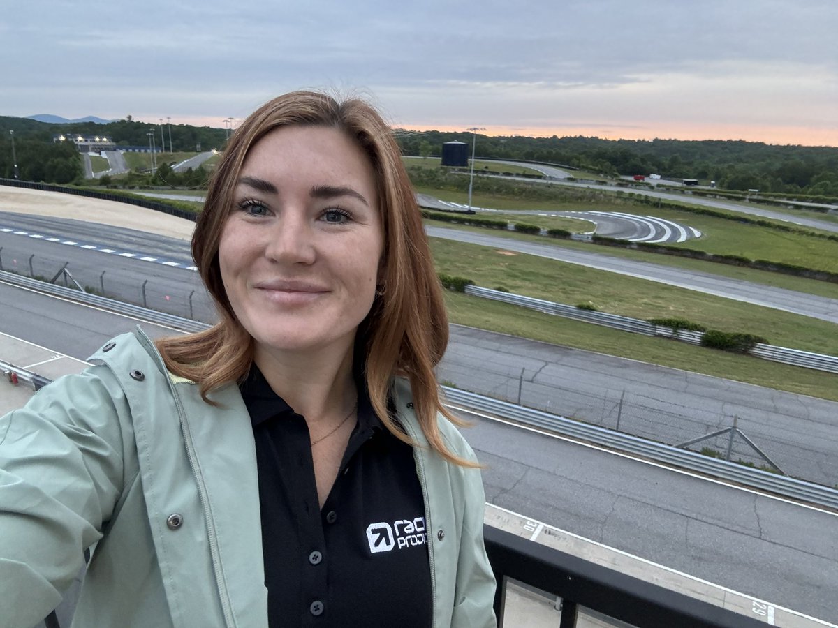 HannahNewhouse's tweet photo. Good Morning from Atlanta Motorsports Park for day one of @racingprodigy1 #ProdigyWeek!
Excited to be a part of the on air crew covering the journey of 20 sim racers battling for a chance to be drafted for a real ride with a team 🏁👏🏻 https://t.co/ME6jxjIO4l