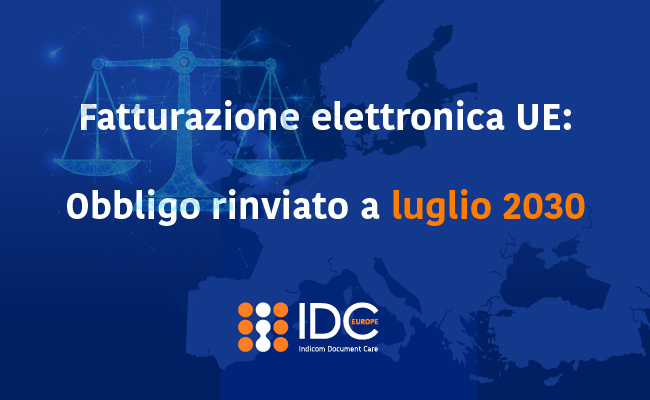 ⚠ Fatturazione elettronica intra UE: rinvio al 2030.
➡ Per scoprire di più sulla nuova deadline dell'obbligatorietà: indicom.eu/news/fatturazi…