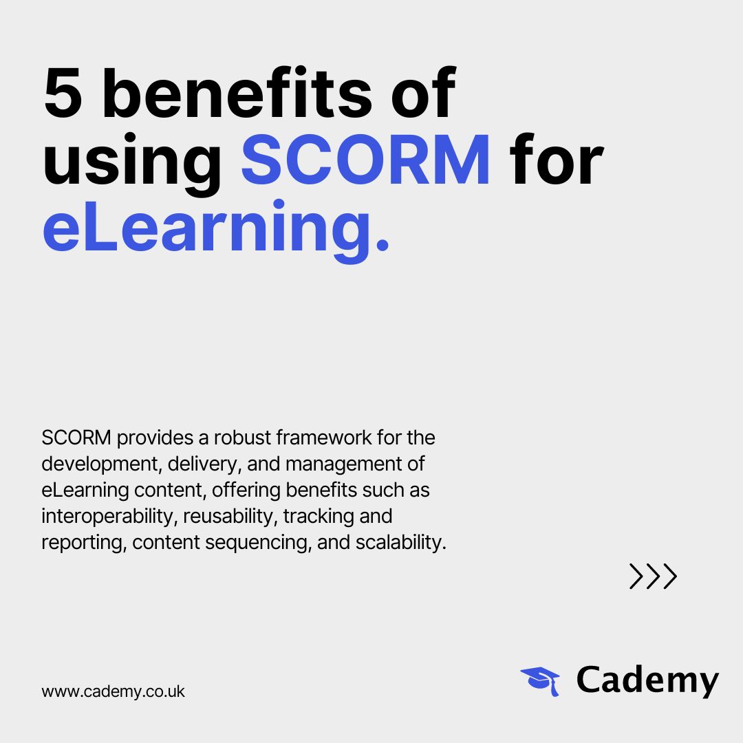 💡 Pro Tip: 5 benefits of using SCORM for eLearning. By the way did you know that you can integrate SCORM courses into Cademy?
#EducationTips #TeachingTips #TrainingTips #BookingPlatform #CRM #LMS #EducationDirectory #Cademy