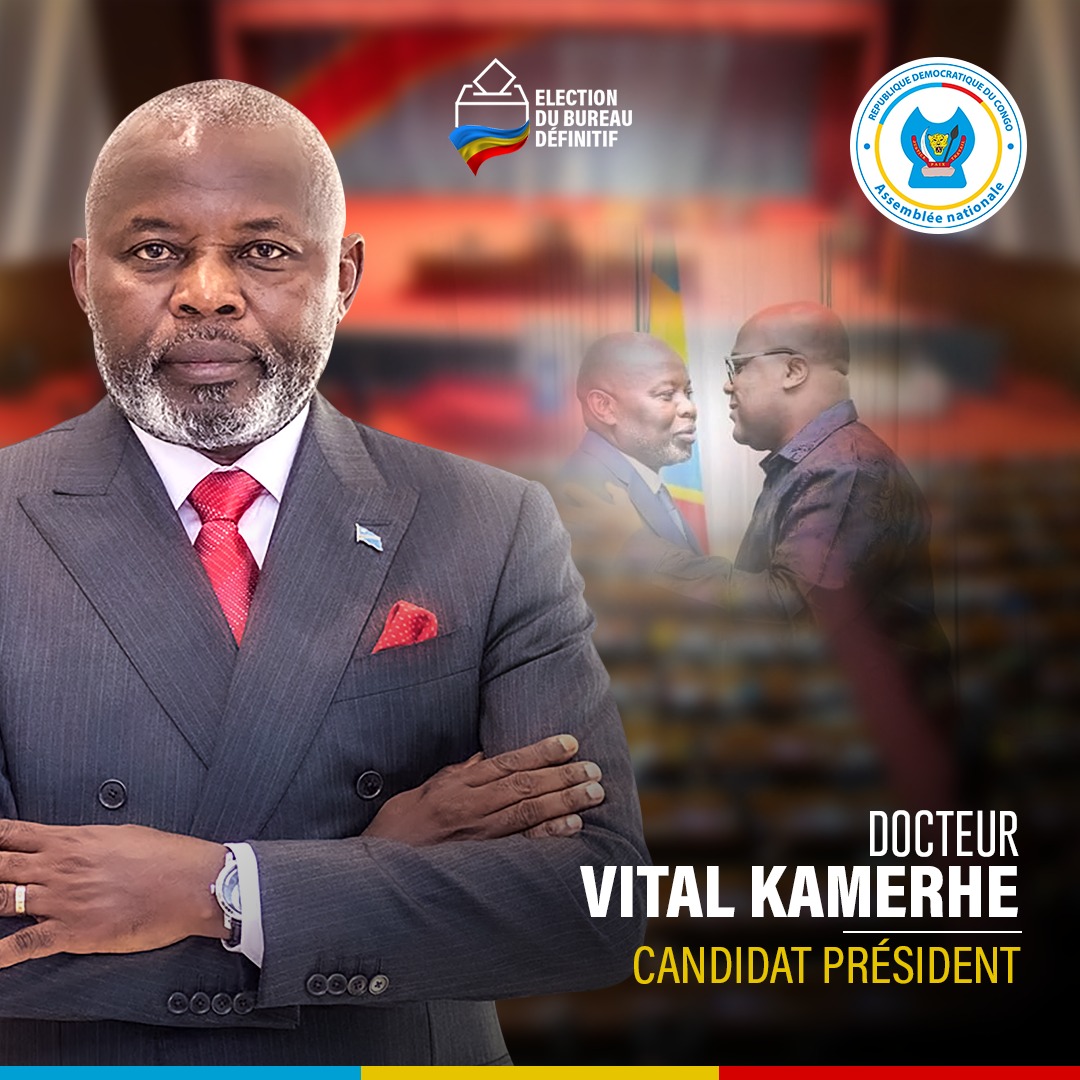 #AssembléeNationale.

Le Dr. @VitalKamerhe1 dépose sa candidature ce lundi 13/05/2023.

@BillyKambale1 @Bibishe6 @MichelMoto1