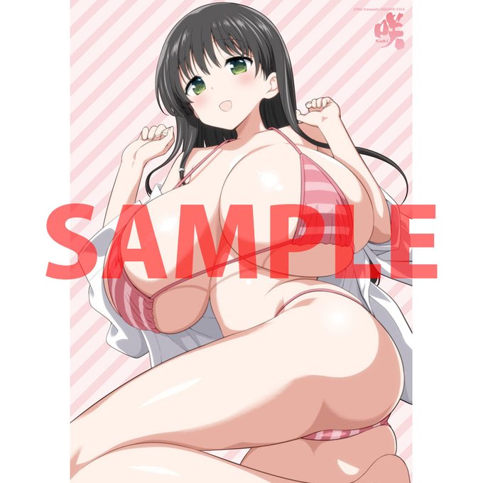 咲25巻etcの特典、のどっちののっぱいも凄まじいサイズだけど、こちらの巫女さんも中々に凄まじいお餅をお持ちで…! 