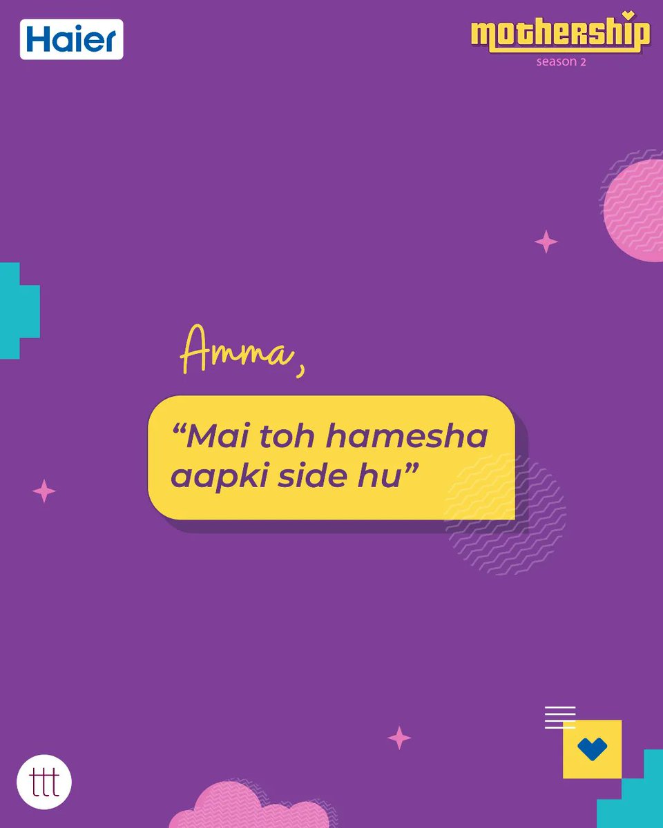 Go on make her day, again! &lt;3 

ttt x Haier(<a href="/IndiaHaier/">Haier India</a>) bring to you Mothership Season 2 - with a special film. Watch it on our feed now! #MomsKnowItAll