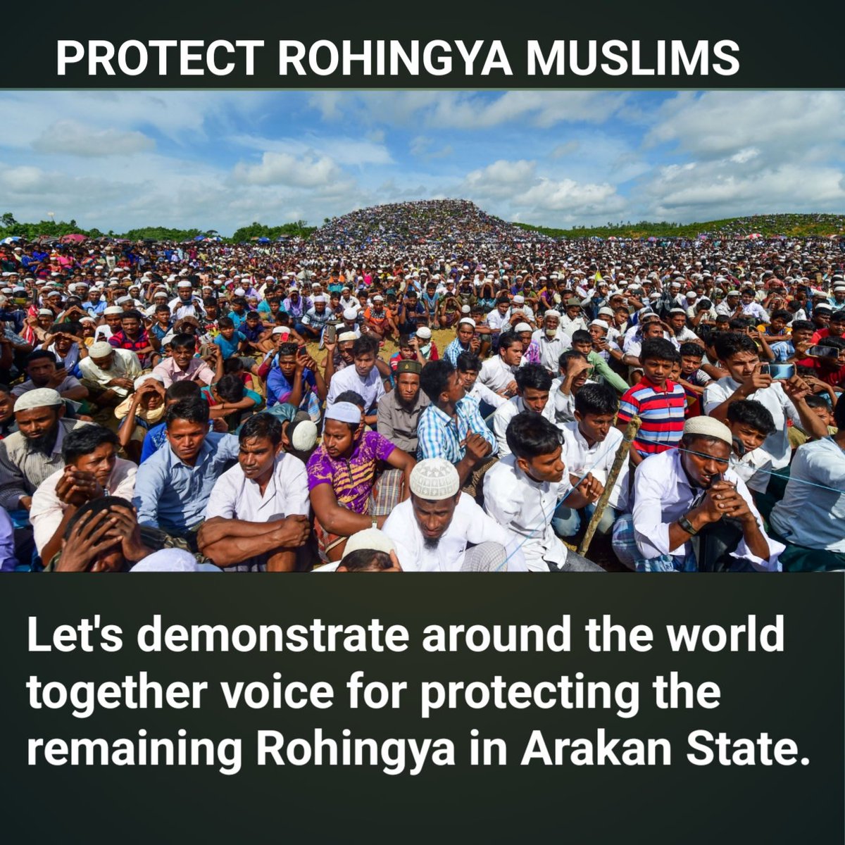 The rohingya leaders should organize demonstration against AA to bring the attention of the world