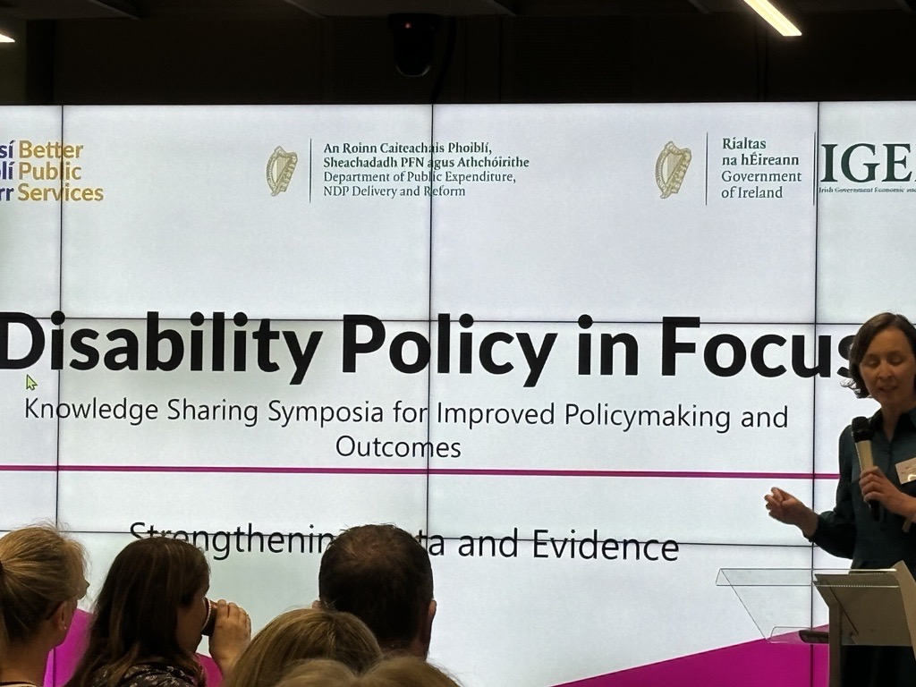 We are at this event today on Disability Policy in Focus. It's a very welcome event from @IRLDeptPER