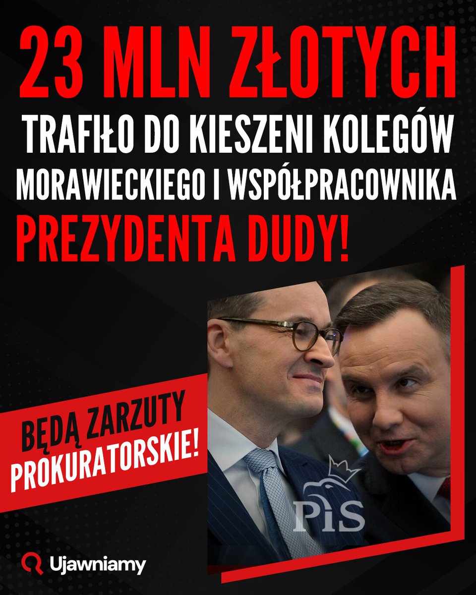 23 mln zł wydane przez KPRM na kampanię antywojenną #StopRussiaNow, za pośrednictwem BGK trafiło do kieszeni 'złotych chłopców' PiS: R. Tadajewskiego, przyjaciół doradcy Morawieckiego M. Chłopika i współpracownika prez. Dudy Piotra Pałki. Większość została sprzeniewierzona - NIK.