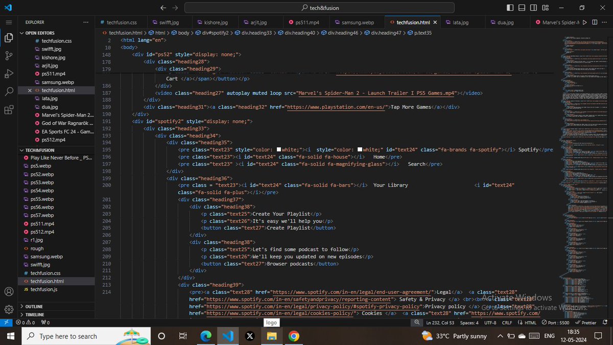 harshrajverma_'s tweet photo. "Thrilled to unveil my latest project: frontend clones of Spotify and PlayStation!  Linked with real Spotify and PlayStation , these projects bring the immersive experience straight to your browser. Watch the video to see them in action! #WebDev #APIIntegration #FrontendClone https://t.co/KWnQjPEx9q