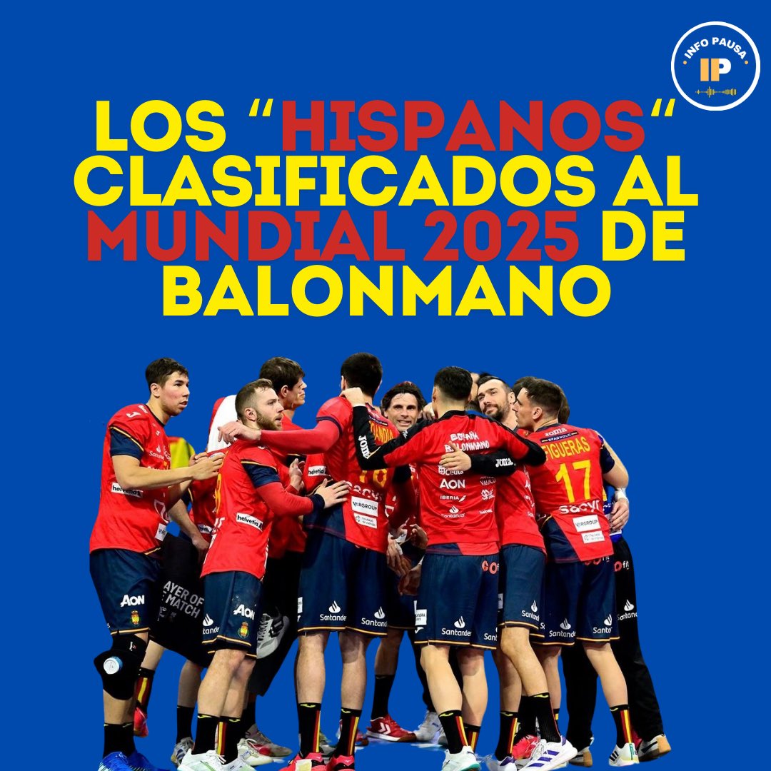 info_pausa's tweet photo. ✅ La selección española masculina de balonmano se ha clasificado para el Mundial 2025

✅ La selección española masculina de balonmano se ha clasificado para el Mundial 2025

‼️Te contamos el dato curioso de esta última clasificación en el siguiente hilo. https://t.co/Cyna1nYpDI