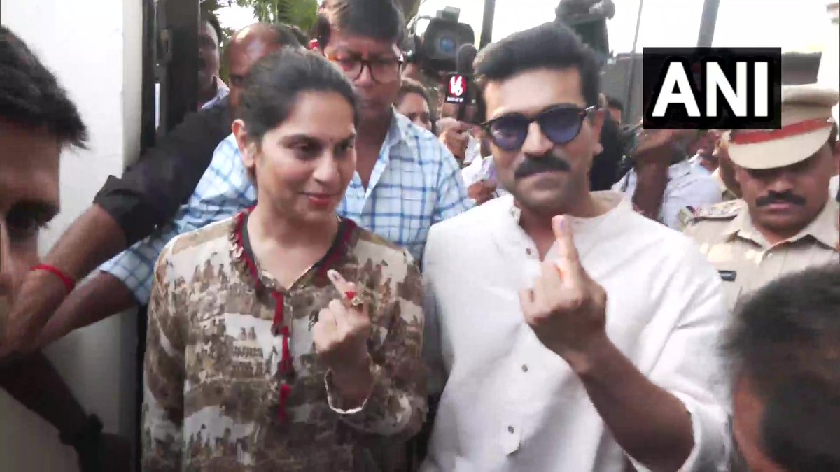 ఓటు హక్కు వినియోగించుకున్న #RamCharan #Elections2024