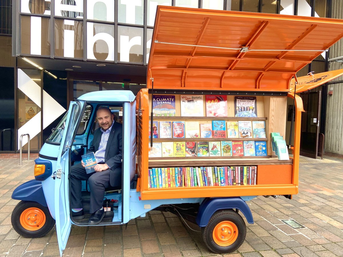 The public library Tuk Tuk is pulling up outside the University Library between 11am - 3pm on Wednesday for #FeelGoodFest. Come and join the public library for access to the largest selection of print, electronic and audio book fiction in Portsmouth! #FeelGoodFest