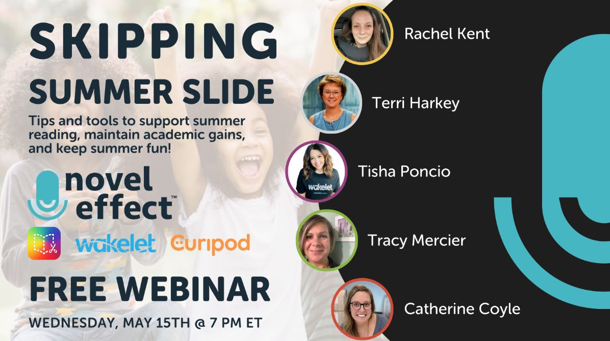 FREE webinar TONIGHT! Register to save your seat + get an email recording of the event: buff.ly/3QG6aW2 We'll be chatting all about fun ways to combat the summer slide with our partners @curipodofficial @wakelet and @BookCreatorApp 📚☀️