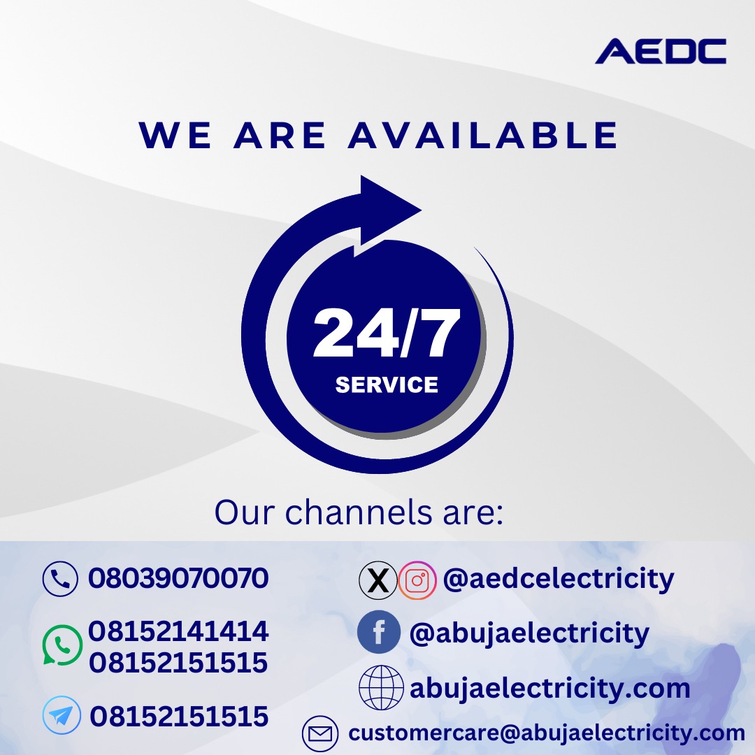 We Are Happy To Serve!
#AEDC #Abujadisco
#PowerofCommitment