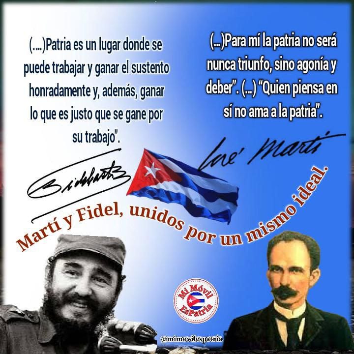 #DeCaraAlSol ⭐#FidelPorSiempre⭐«(...)Podemos decirle a #Martí que hoy más que nunca necesitamos de sus pensamientos, de sus ideas, que hoy más que nunca necesitamos de sus virtudes(...)» #MiMóvilEsPatria