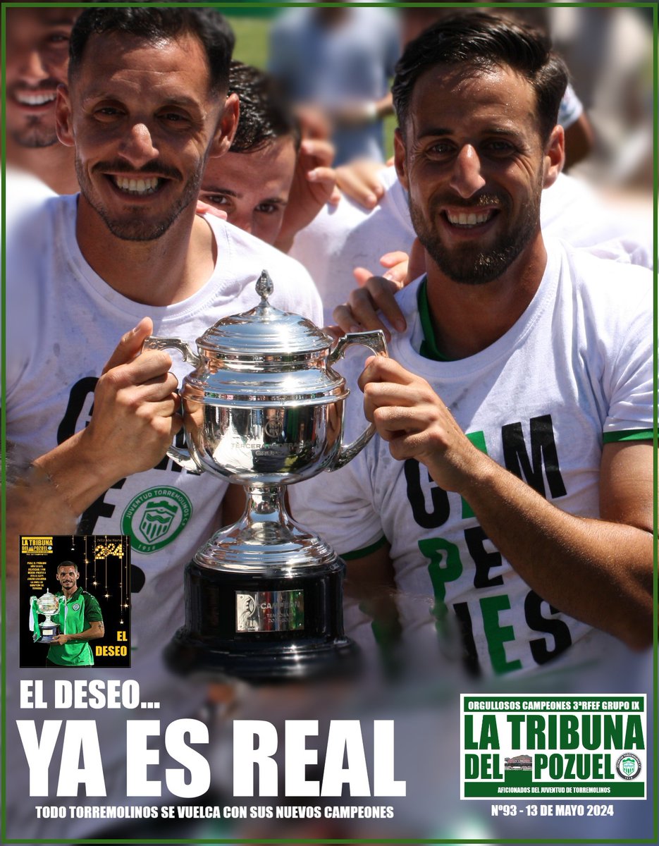 Todo #Torremolinos se vuelca con sus nuevos campeones

🏆 EL DESEO.... YA ES REAL🏆

[ Orgullosos campeones del Grupo IX de Tercera RFEF 🥇/ #somosverdes 💚]