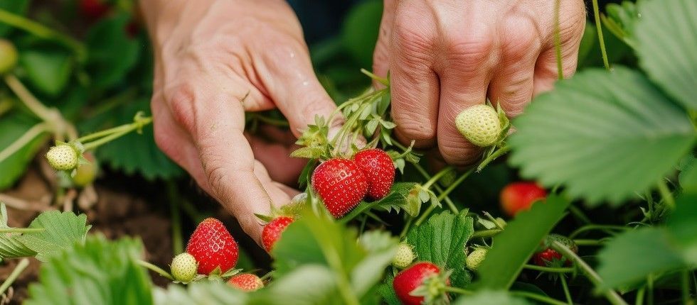 Auf in die heimische Erdbeer-Saison: Harald Seitz vom #BZfE hat zwei Tipps zum Selberpflücken: „Starten Sie morgens, dann sind die Früchte noch fest. Und pflücken Sie #Erdbeeren mit Stiel und Kelchblättern, so bleiben sie länger frisch und aromatisch.“ ➡️  buff.ly/3WE1BQ3