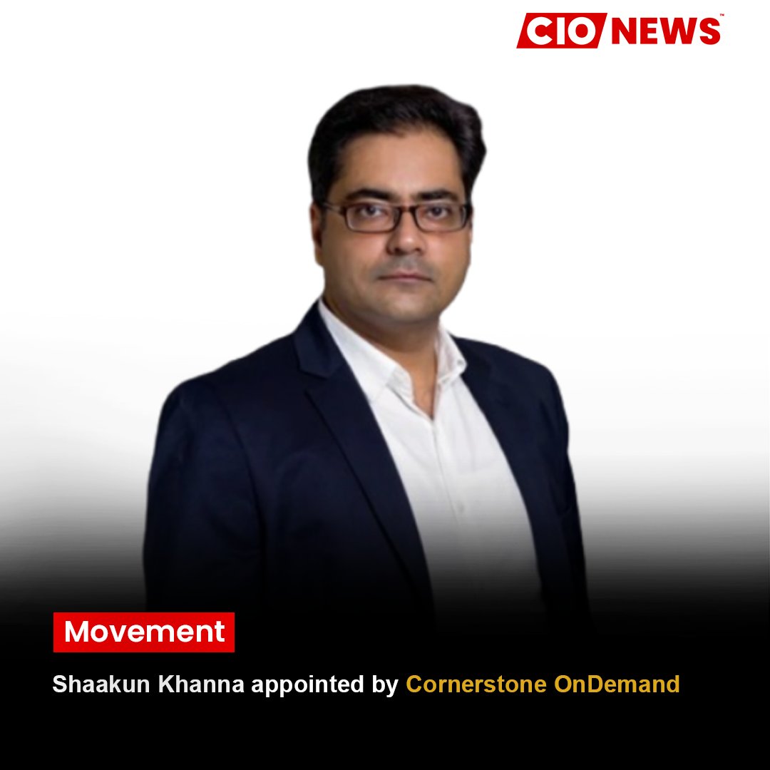 Shaakun Khanna appointed by Cornerstone OnDemand.

To know more about it, read the full article.
cionews.co.in/shaakun-khanna…

#CornerstoneOnDemand #ShaakunKhanna #Leadership #Appointment #HRtech #TalentManagement #HumanResources
#CareerDevelopment #BusinessNews