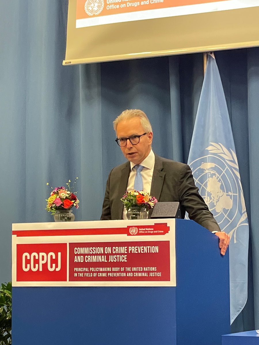At #CCPCJ, I expressed the EU’s strong support for @GhadaFathiWaly and @UNODC and the importance of addressing smuggling of migrants, asset recovery, crime prevention, and environmental crime. 👉eeas.europa.eu/delegations/vi…