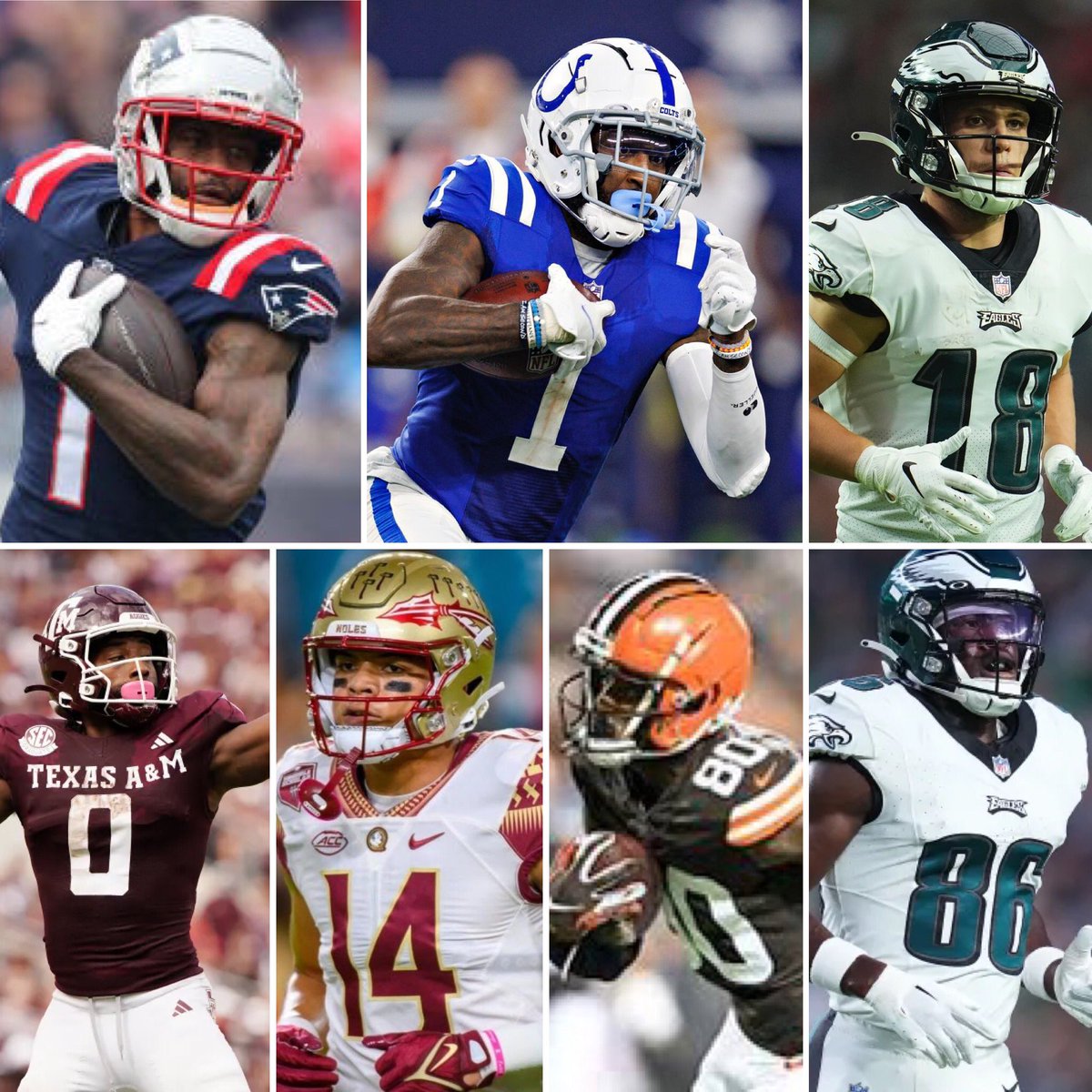 Which WRs claim the final 3-4 spots? • Devante Parker • Parris Campbell • Britain Covey • Ainias Smith • Johnny Wilson • Austin Watkins • Joseph Ngata #FlyEaglesFly