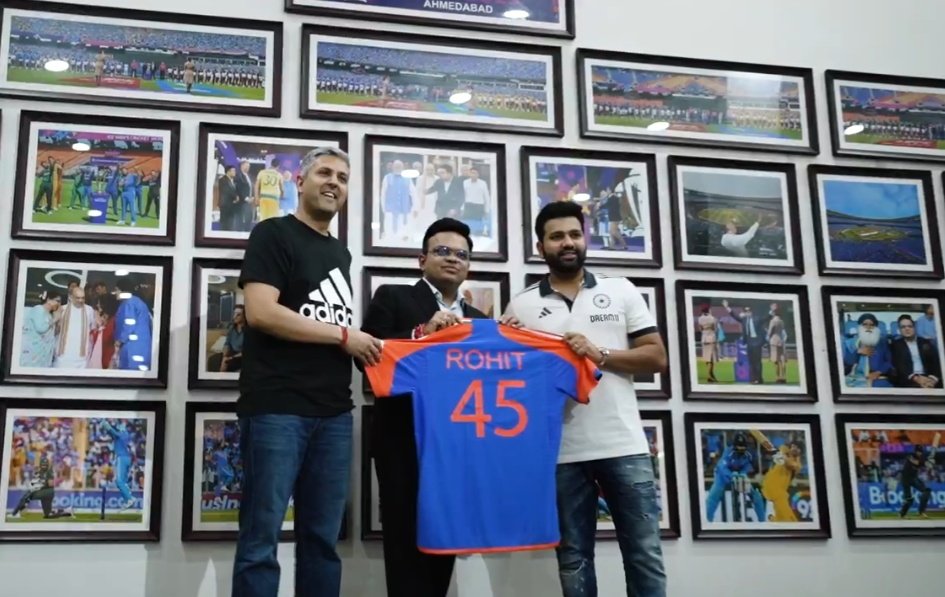 The number 45 Jersey at Narendra Modi stadium 🇮🇳🔥