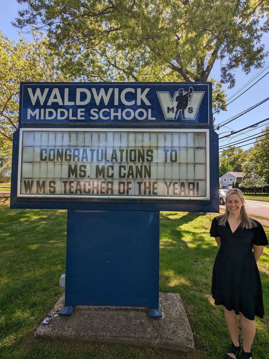 Congratulations to Ms. McCann on being named the WMS Teacher of the Year. A well deserved honor. We are all proud of you!