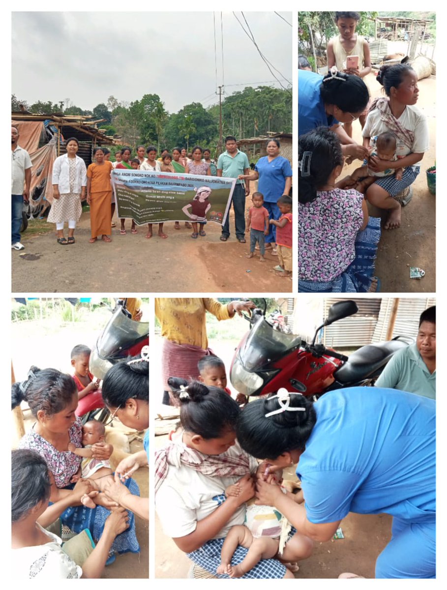 In an effort to promote health and wellness, Rongchek Songitcham #EastGaroHills, organized Nikshay Diwas and Village Health Nutrition Day.
The event offered a range of services:
NCD Screening, TB Screening, Routine Immunization was conducted during the day
#TBMuktBharat