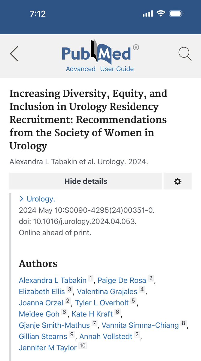 Check out our paper from the <a href="/SWIUorg/">SWIU</a> Task Force for Increasing DEI in Residency Recruitment! 

We encourage all urology residency programs to check out this paper for some helpful recommendations in adopting DEI principles to recruitment efforts. ⭐️

<a href="/allie_tabakin/">Allie Tabakin, MD</a>