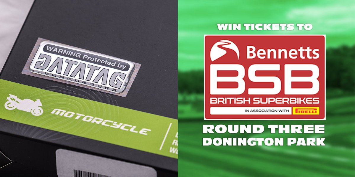 🚨TIME TO WIN🚨 Tickets to @OfficialBSB round 3 at @DoningtonParkUK Just read our blog: datatag.news/2024/05/13/win…… AND answer the following question... ‘Name one Covert technology employed in a Datatag System?’
