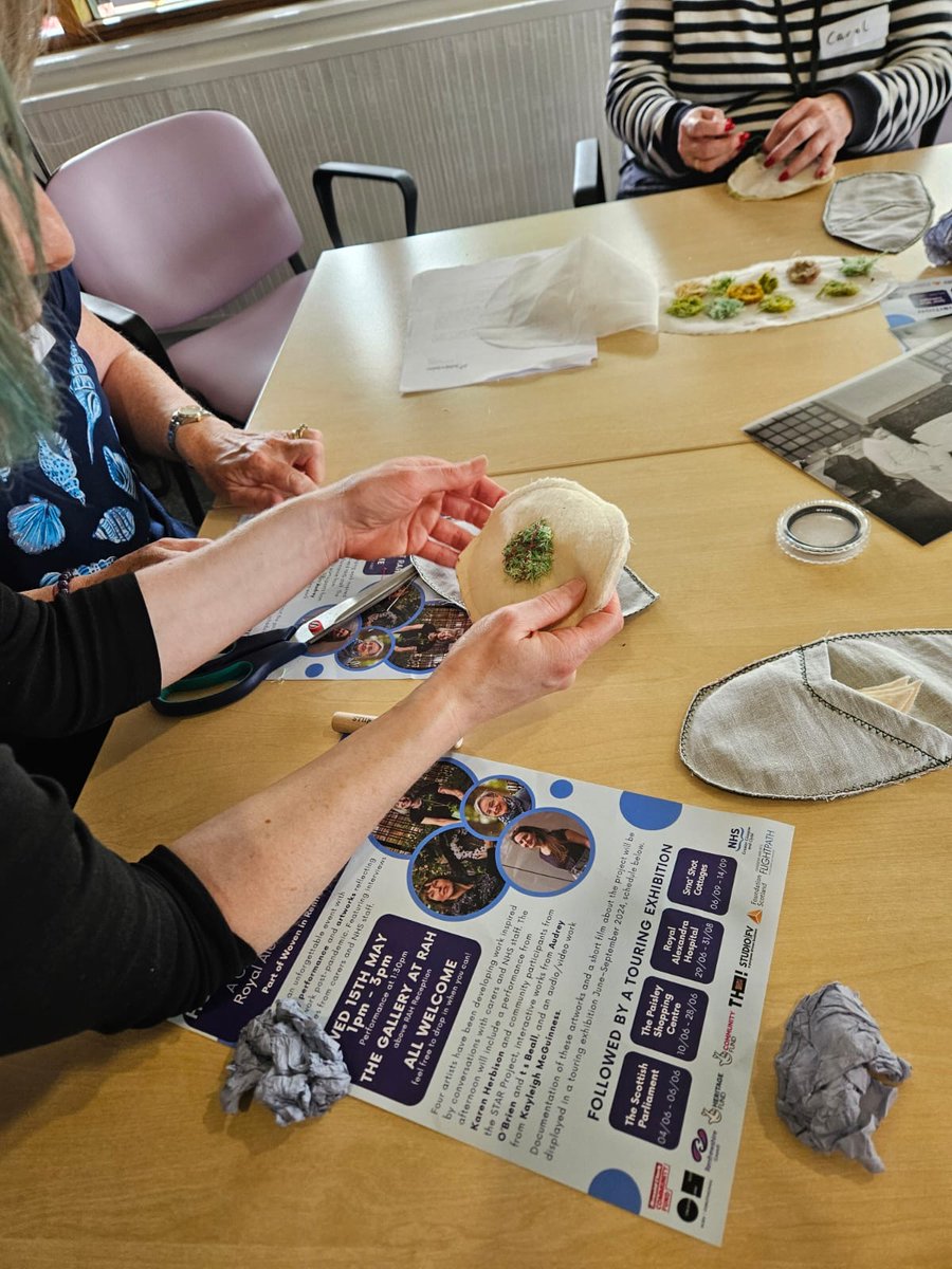 Thank you to Audrey O'Brien who introduced the idea of creating personal 'comforts' for people with caring responsibilities through retracing the making of wound dressings using the same materials used during the First World War.