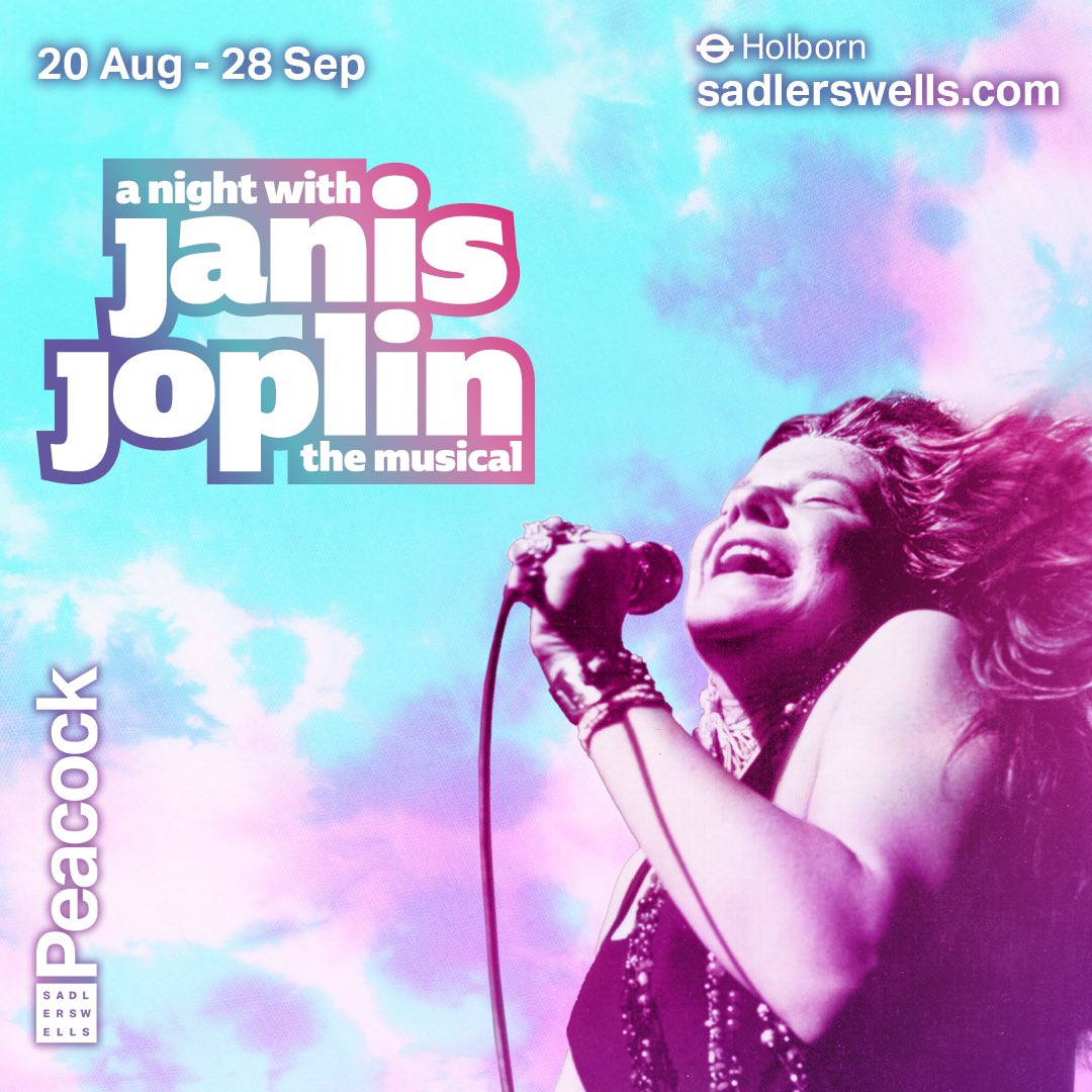 .@SharonSextonIRE joins the cast of @JoplinShowLDN which opens for its UK premiere at the Peacock Theatre, @Sadlers_Wells’ home in the West End from 21 August until 28 September 2024. Sharon will play the role of Janis at all matinee performances. anightwithjanisjoplin.com