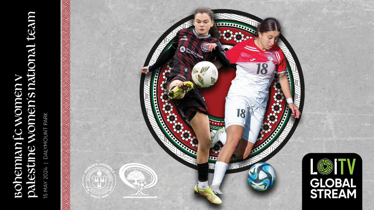 bfcdublin's tweet photo. 📺 GLOBAL STREAM. 

Want to watch the first Palestinian team to play in Europe take on Bohemians on Wednesday at 7.45pm but can't make it to Dalymount? 

We have a global stream available for €10 with all proceeds going to our humanitarian partners. 

🇵🇸For anyone in the Middle East the game will be shown on the 'Palestine TV' station with local commentary too. 

Stream link here👉https://t.co/qkj3RfzVsi

🚨Less than 100 tickets remain for the game itself at https://t.co/yYx0az782C