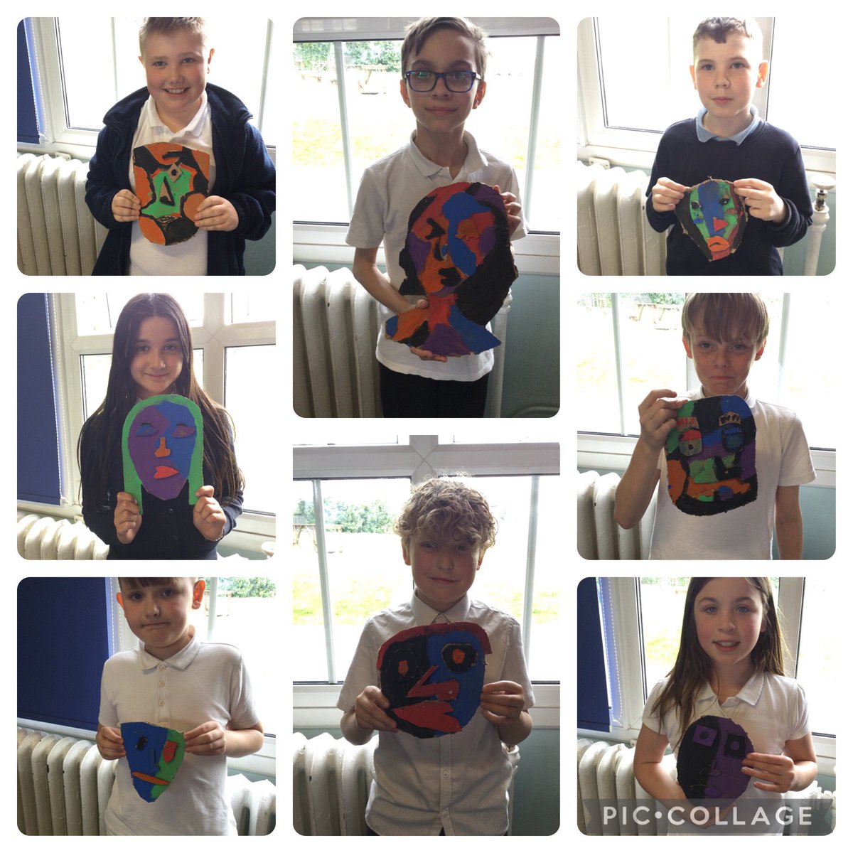Our super artwork inspired by Picasso🖼🎨🖌😃