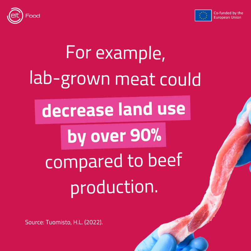 EITFood's tweet photo. With global population nearing 10B by 2050, animal agriculture won't sustain protein demand.π
We must shift towards #AlternativeProtein sources like plants, fungi, insects, & lab-grown meat.π±π
Explore how #ProteinDiversification can shape the #FutureOfFood.
